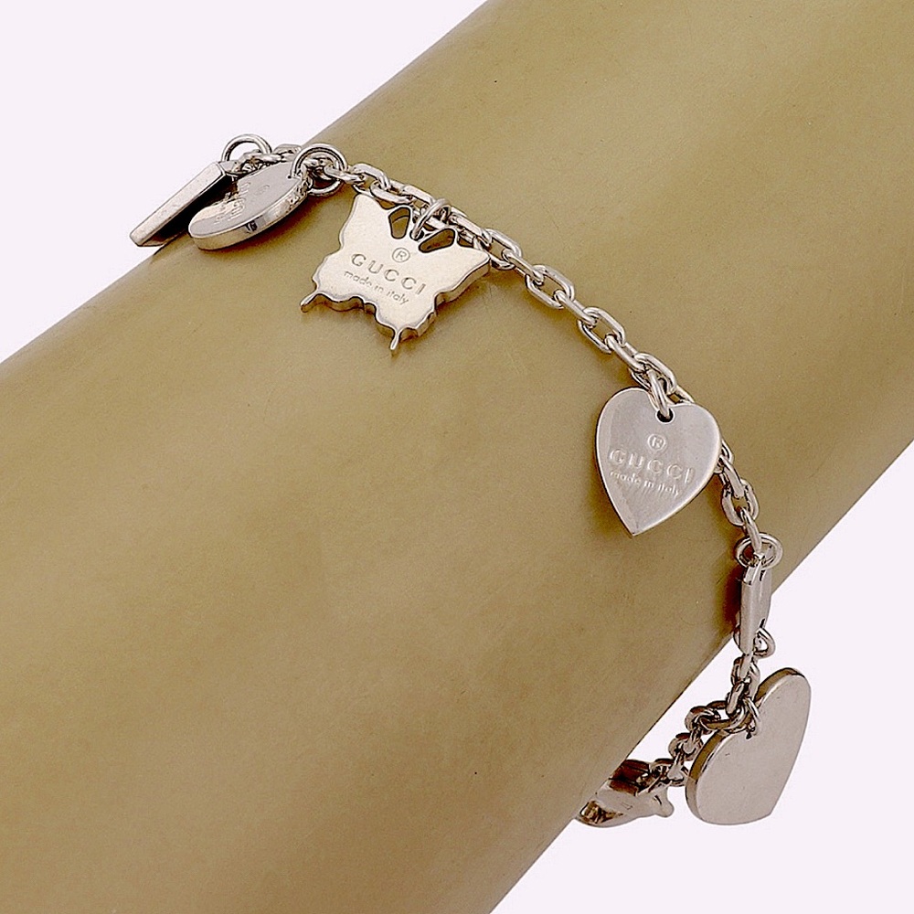 Gucci Silver Charm Bracelet